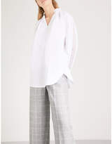 Thumbnail for your product : Sandro Ruffled cotton-poplin shirt