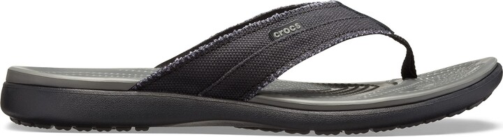 black canvas crocs