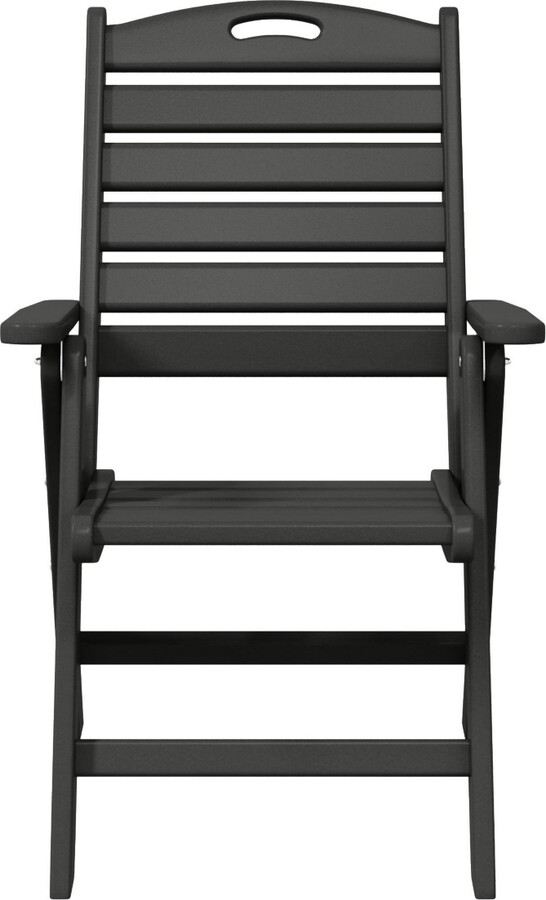 Westintrends Hdpe Adjustable Highback Folding Patio Dining Chair