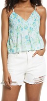 Thumbnail for your product : BP Floral Smocked Crop Camisole Top