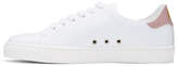 Thumbnail for your product : Anya Hindmarch SSENSE Exclusive White and Pink Wink Tennis Sneakers