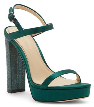emerald green platform heels