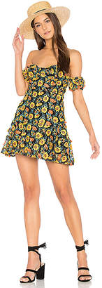 For Love & Lemons Amelia Strapless Mini Dress