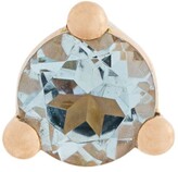Thumbnail for your product : Delfina Delettrez 18kt gold Dots Solitaire aquamarine and pearl earring