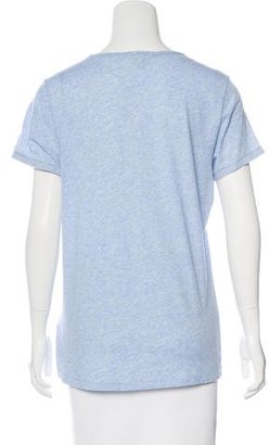 Burberry Scoop Neck Short Sleeve T-Shirt