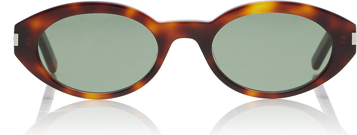 Saint Laurent Round-Frame Acetate Sunglasses