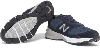 New Balance M990v5 Suede And Mesh Sneakers