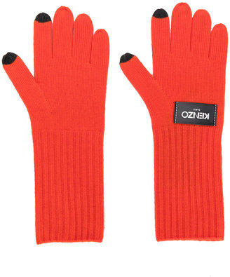 Kenzo logo gloves