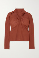 Thumbnail for your product : REJINA PYO Maia Twist-front Cutout Jersey Top
