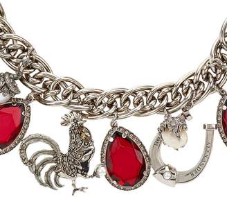 Alexander McQueen Embellished Charm Necklace