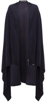 Thumbnail for your product : Extreme Cashmere - Knitted Stretch-cashmere Cape - Navy