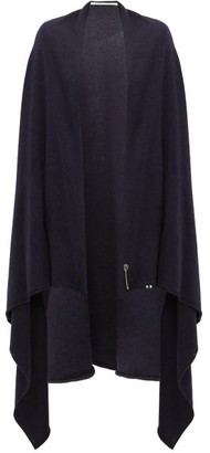 Extreme Cashmere - Knitted Stretch-cashmere Cape - Navy