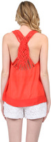 Thumbnail for your product : Chelsea Flower Chiffon Tank Dress in Red
