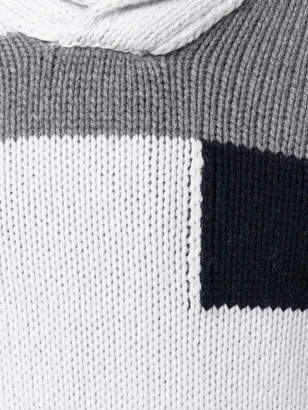 Cruciani patchwork knit jumper
