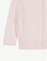 Thumbnail for your product : Ralph Lauren Cable knit cotton cardigan 3-24 months
