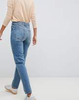 Thumbnail for your product : ASOS DESIGN Tall Recycled Florence authentic straight leg jeans in light stonewash blue