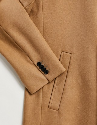 Boss By Hugo Boss HUGO Malte wool overcoat in rust - ShopStyle Raincoats &  Trench Coats