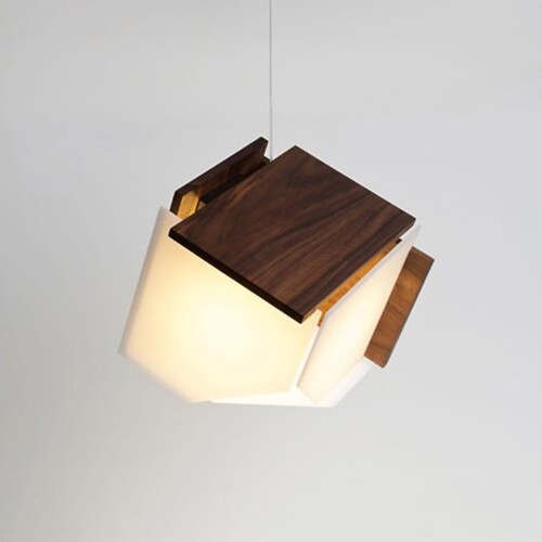 Cerno Mica LED Accent Pendant Light in Brown