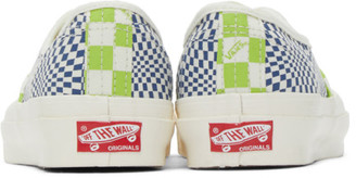 Vans Green and Blue Check OG Authentic LX Sneakers