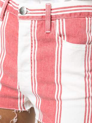 Frame striped fitted shorts