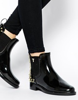 Thumbnail for your product : Ted Baker Liddied Studded Black Rubber Ankle Boots