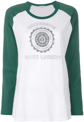 Saint Laurent université long-sleeved T-shirt