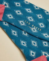 Thumbnail for your product : Ted Baker BRIDLNG Geo cotton socks