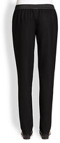 Thumbnail for your product : Akris Punto Leather-Trimmed Fun Jogging Pants