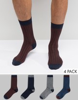 Thumbnail for your product : Jack and Jones Socks 4 Pack