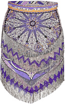 Thumbnail for your product : Emilio Pucci Silk Beaded Fringe Skirt