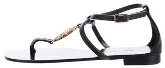 Thomas Wylde Skull-Accented Thong Sandals