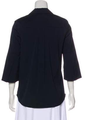 Lafayette 148 Structured Bell Sleeve Blouse