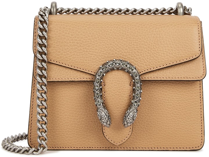Gucci Dionysus Mini Camel Leather Shoulder Bag - ShopStyle