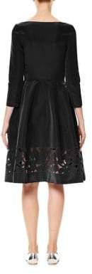 Carolina Herrera Cutout Silk Faille Dress