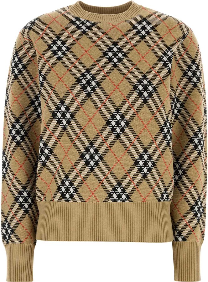 Burberry Embroidered Wool Blend Sweater