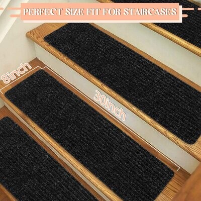 75243cm Color : A-Rectangle, Size : 75243cm Set of 7 Classic Stair Step Mat Stair Mat Surface Pattern Anti-Slip Mat Curved/Rectangular,65243cm Area Rugs HAIZHEN 