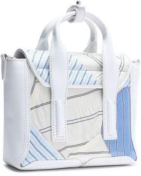 3.1 Phillip Lim Pashli Leather And Printed Canvas Tote