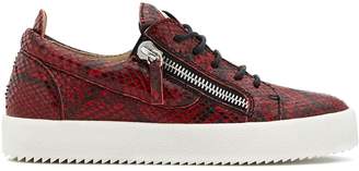 Giuseppe zanotti gail python effect sneakers Clearance