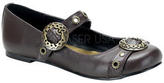 Thumbnail for your product : Demonia DAISY-09 Women's Brown Steampunk Maryjane Flats Shoes