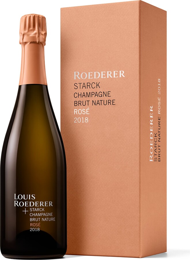 Louis Roederer x Philippe Starck Brut Nature Rosé Champagne 2018 - Champagne, France
