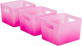 TJMAXX Set Of 3 8.5X7.5X6 Ombre Storage Bins