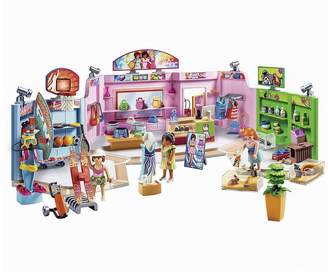 Playmobil 9078 City Life Shopping Plaza with Sports, Pet and Clothing Retailers