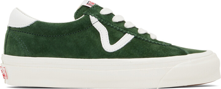 green sneakers