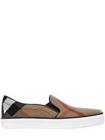 Thumbnail for your product : Burberry Gauden Macro Check Slip On Sneakers