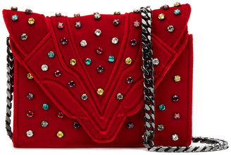 Elena Ghisellini jewel studded crossbody bag