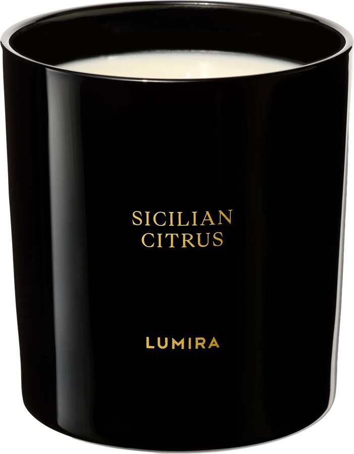 LUMIRA Sicilian Citrus Black Candle 10.5 oz
