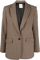 Thumbnail for your product : Sandro Jada plaid-check single-breasted blazer