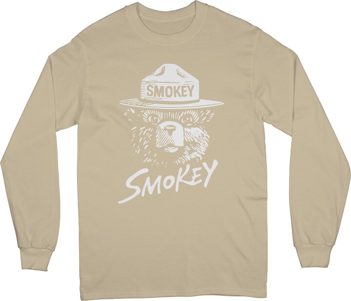 Philcos Smokey Bear White Glow Sand Crew Sweatshirt