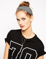 Thumbnail for your product : ASOS Limited Edition Houndstooth Turban Headband