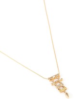 Thumbnail for your product : Xiao Wang 'Astro' diamond 18k gold pendant necklace